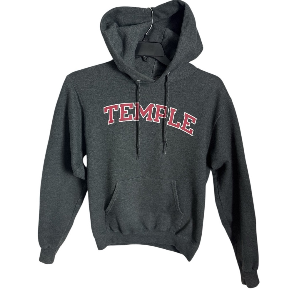 Temple University Philadelphia PA Champion Unisex Hoodie Small - Picture 2 of 9